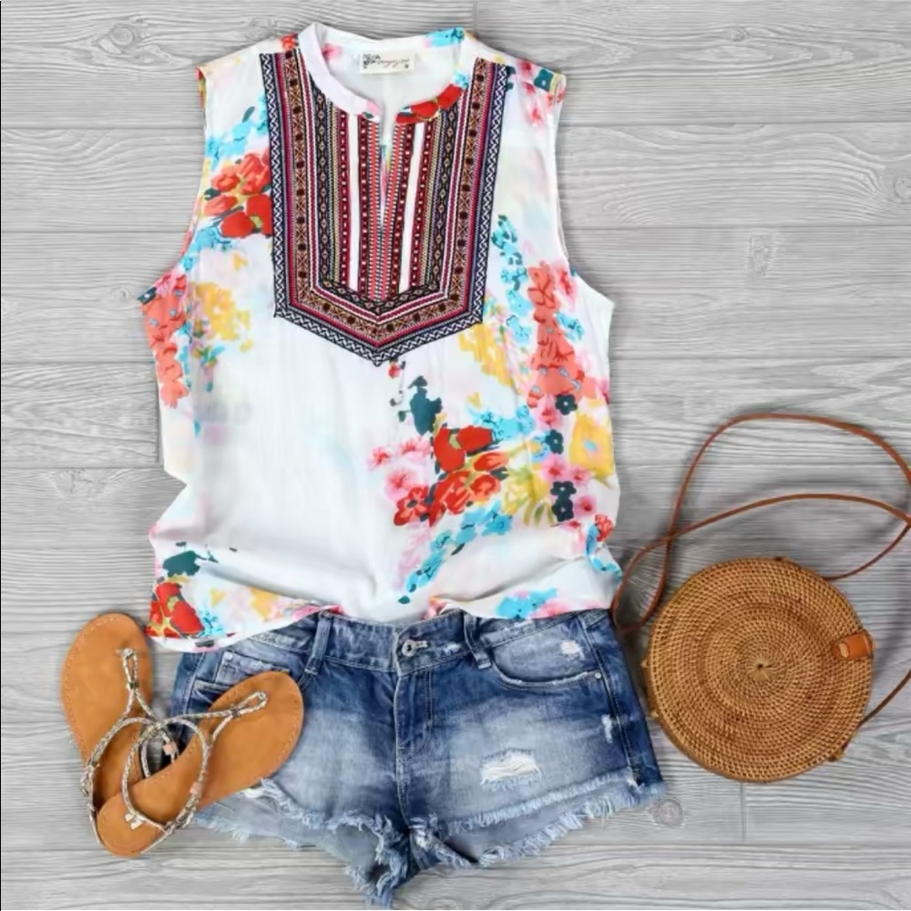 Floral Tunic Tank